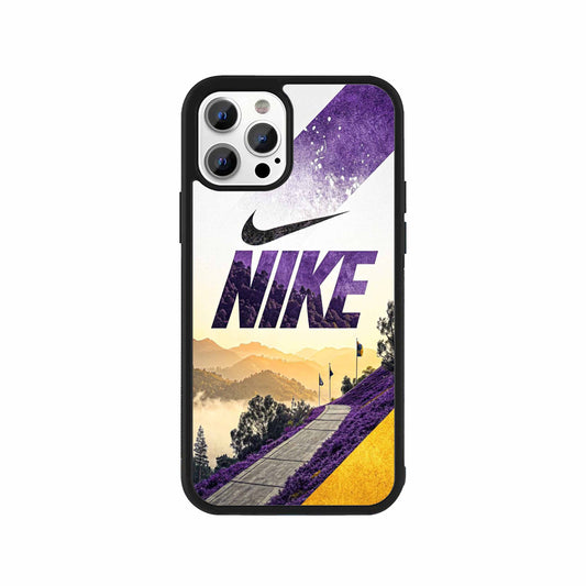 Nike Landscape Edition Phone Case – Purple & Yellow protective mobile cover by Stick-On