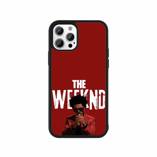 The Weeknd Typography Phone Case – Red music-inspired protective mobile cover by Stick-On