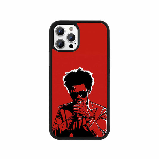 The Weeknd Phone Case – Red & Black music-inspired protective mobile cover by Stick-On