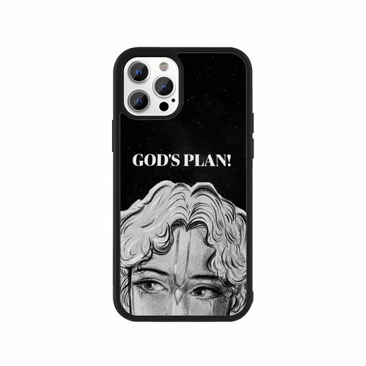 God’s Plan Artistic Phone Case – Black & White Sketch design by Stick-On