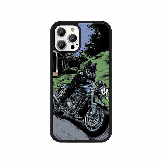 Full Throttle Rider – Motorbike Comic Art Phone Case