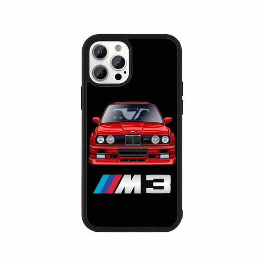 BMW E30 M3 – Classic Red Motorsport Phone Case