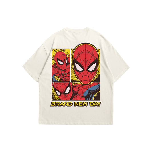 Spider-Man "Brand New Day" Oversized T-Shirt - White