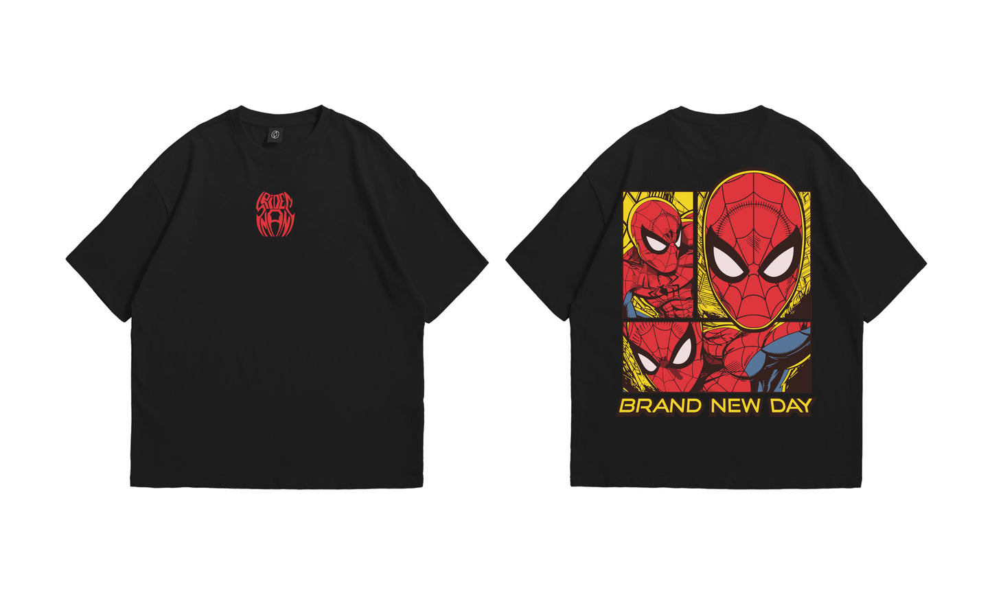 Spider-Man "Brand New Day" Oversized T-Shirt - Black