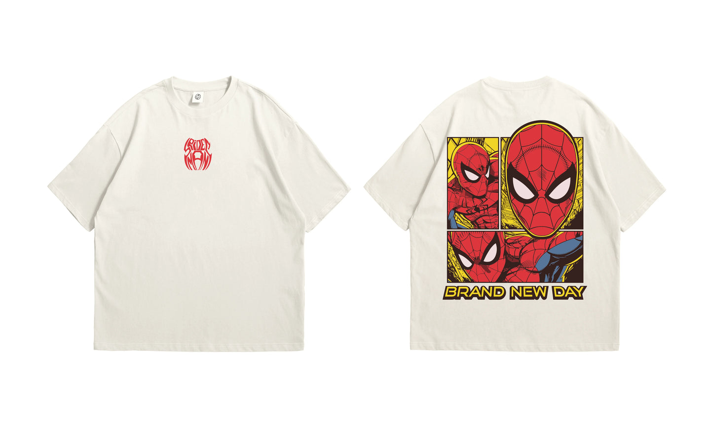Spider-Man "Brand New Day" Oversized T-Shirt - White