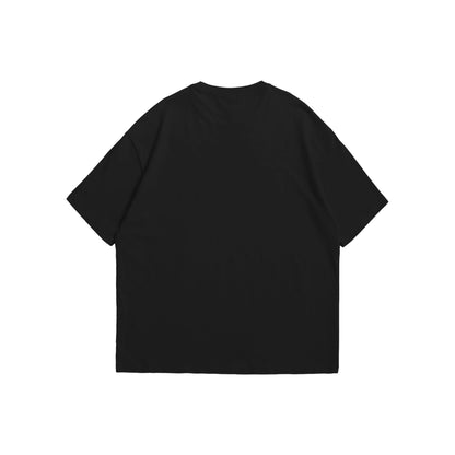 Crimson Web Spider Oversized T-Shirt - Black